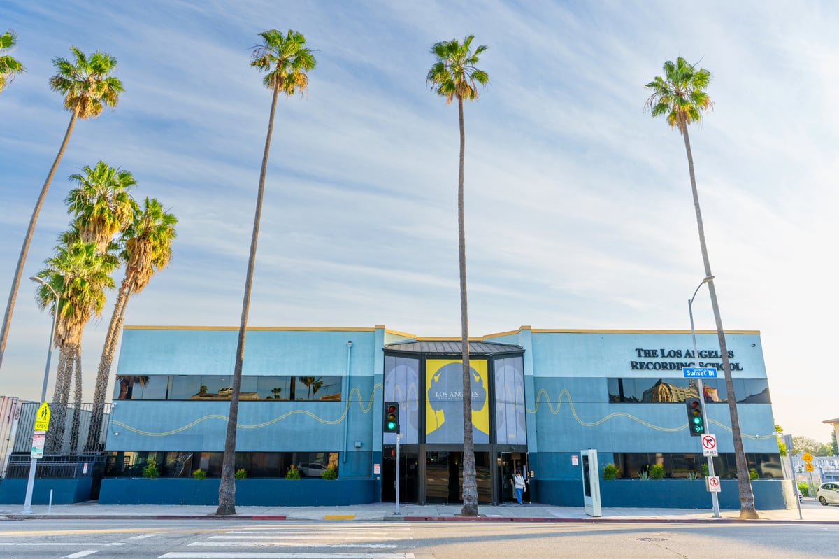 Palm trees on Sunset Boulevard in Los Angeles